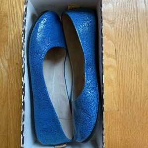 Sloop cobalt small crackle slip ons